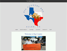 Tablet Screenshot of bigcountrybarbecue.com